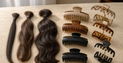 ヘアクリップの開口幅は髪量で決まる　歯の間隔・ばね・重さを合わせる